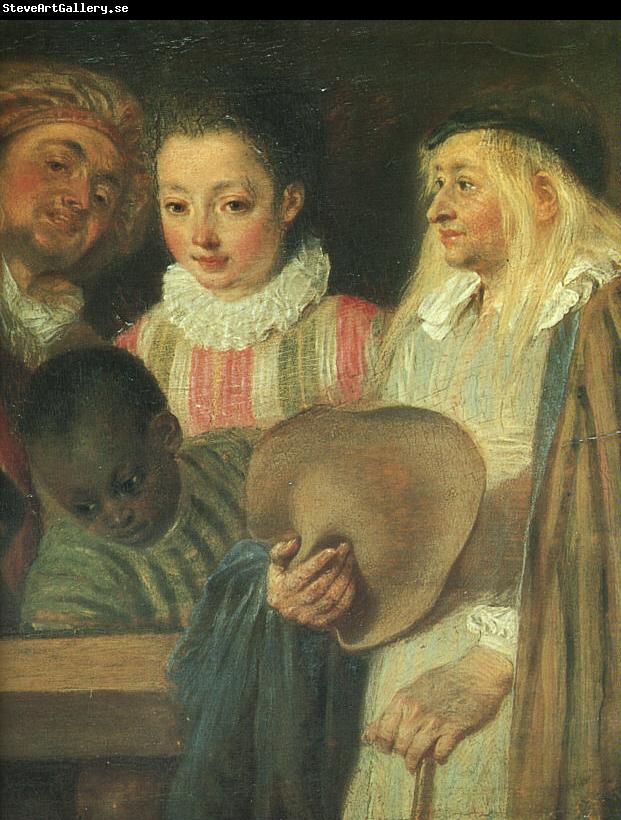 Jean-Antoine Watteau Actors from a French Theatre (Detail)